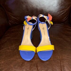 Katy Perry Collections Women's Blue and Yellow Sandals